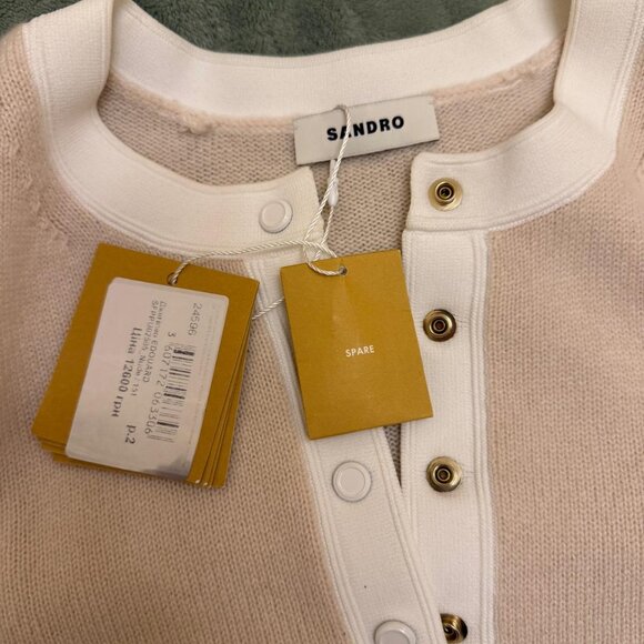 Sandro NWT Medium Wool Cashmere Sweater - Picture 10 of 10